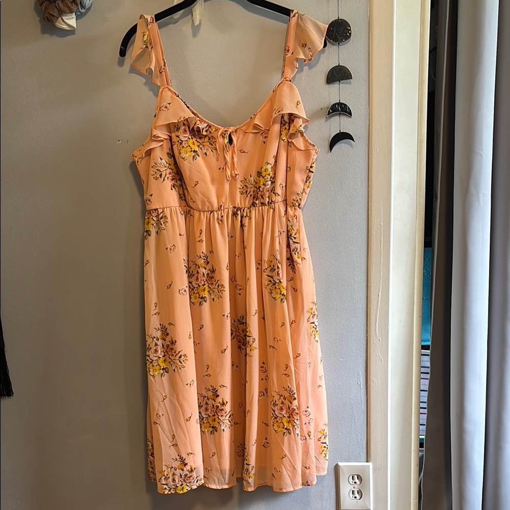 Torrid Peach Smocked Dress